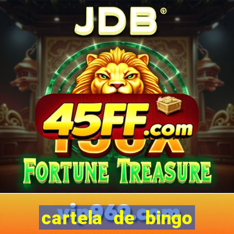 cartela de bingo pra imprimir